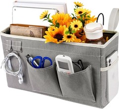 Loghot Bedside Caddy/Bedside Storage Bag Hanging Organizer for Bunk and Hospi…