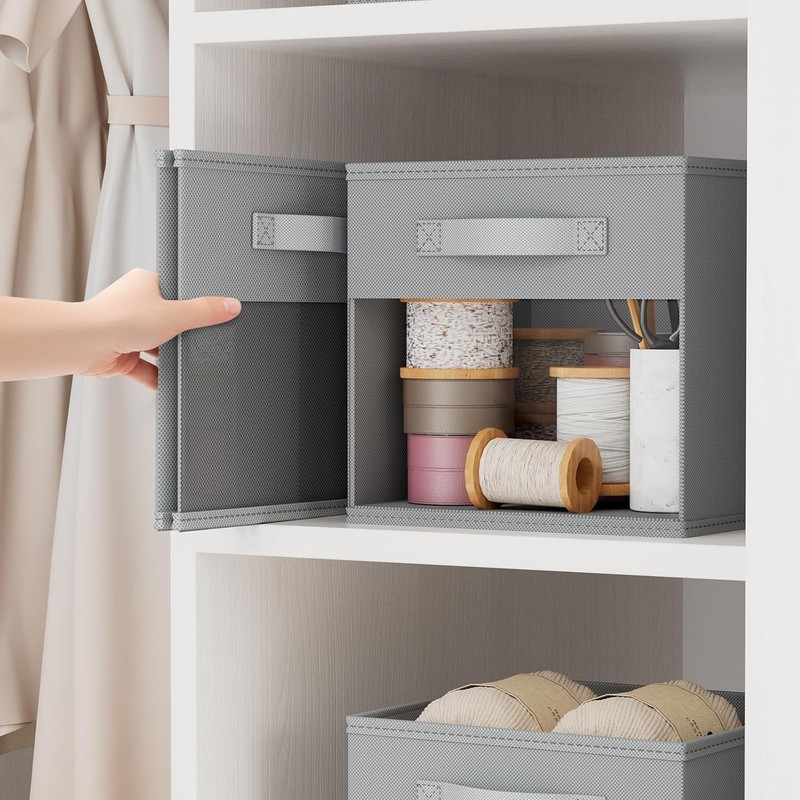 Elegant 6 Pack Foldable Storage Cubes with Window - Optimal Organization gallery