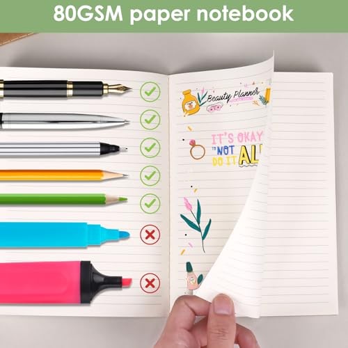 48 Pack Lined Notebooks, A5 Journals Bulk, 8.3x5.5 Notebook Kraft Lined-48pack gallery