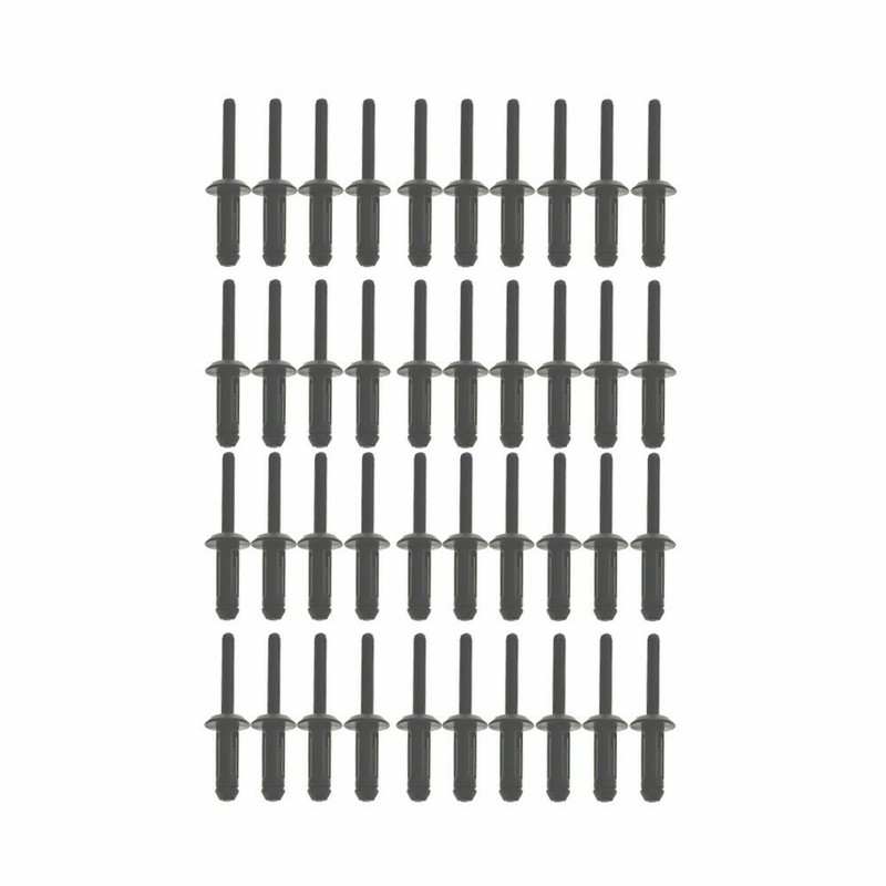 41 PCs ASSORTED PLASTIC RIVETER RIVET GUN QUICK SET HAND TOOL W/ 40 POLY RIVETS gallery