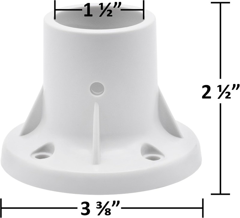 Durable 2-Pack ABS Ladder Flange for Stable Pool Installations - 250 Kg Capacity gallery