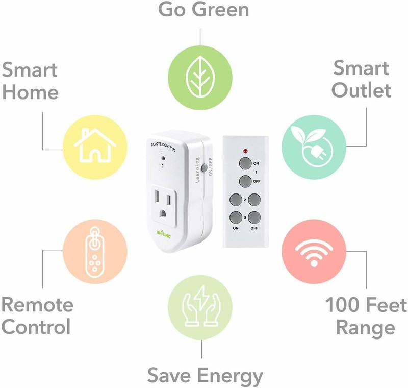 BN-LINK Long Range Wireless Remote Control Socket Electrical Outlet Switch Set gallery