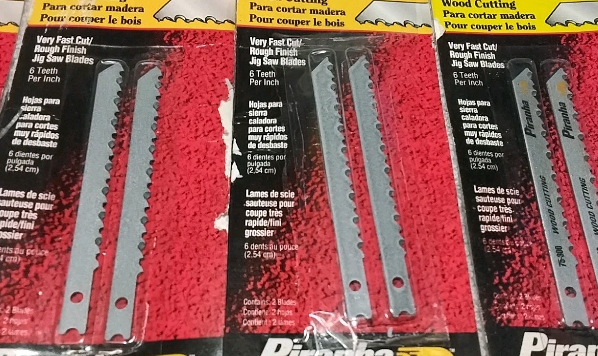 10pc BLACK &DECKER 75-300 3-3/4" LONG 6TPI WOOD CUTTING JIGSAW BLADES USA 🇺🇸 gallery