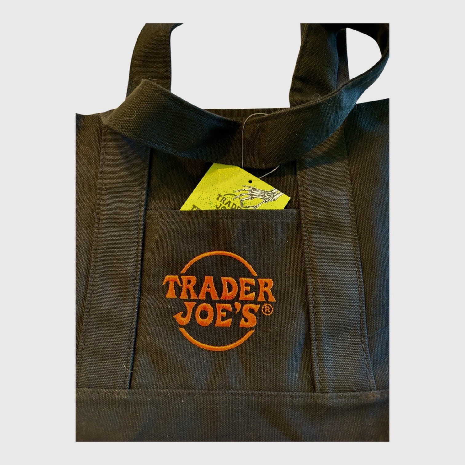 Trader Joe’s Mini Canvas Bag Halloween Or Anytime New With Tag 13” gallery