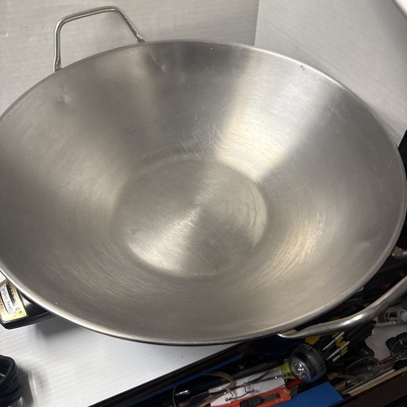 Vintage Farberware Model 303 Electric Wok Stainless Steel 14 Inches Works gallery