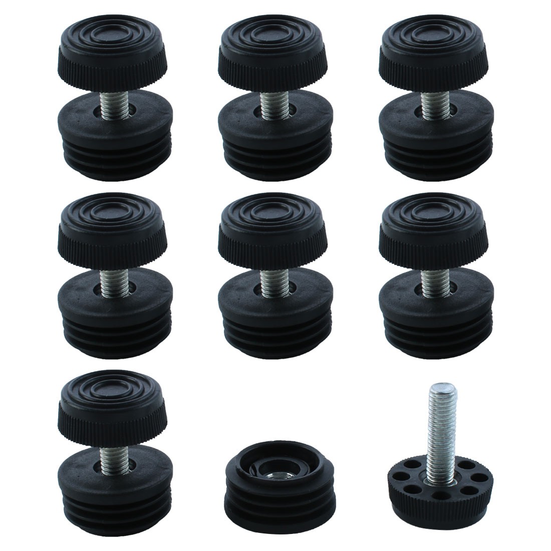 Leveling Feet 1.22"/31mm OD Round Insert Furniture Glide Adjuster 8 Sets gallery