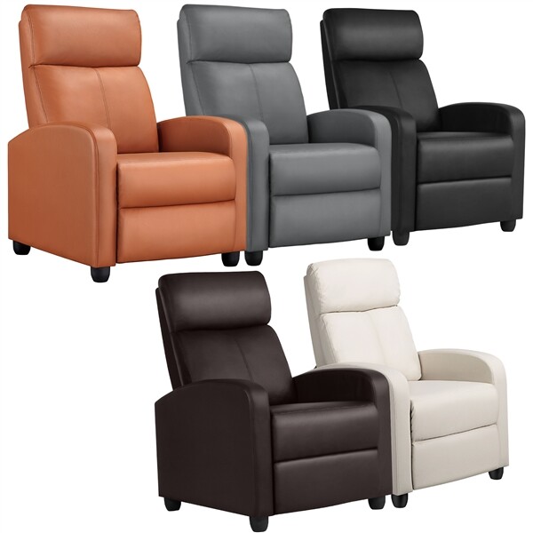 Recliner Chairs Single Modern Reclining Sofas Home Theater Seating Club Chairs gallery