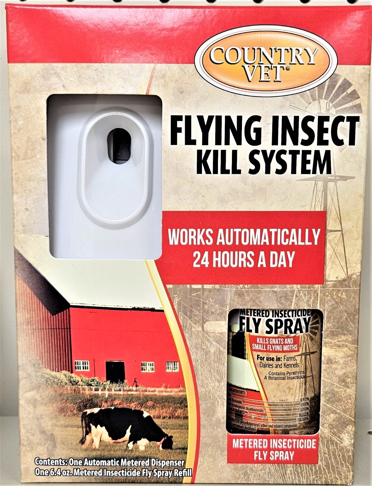 Country Vet Flying Insect Kill System Automatic Dispenser comes w/one Can Spray gallery