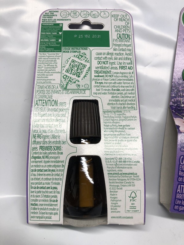 2 Pack Air Wick Essential Mist Lavender & Almond Blossom 0.67 Fl Lasts Up To 45d gallery