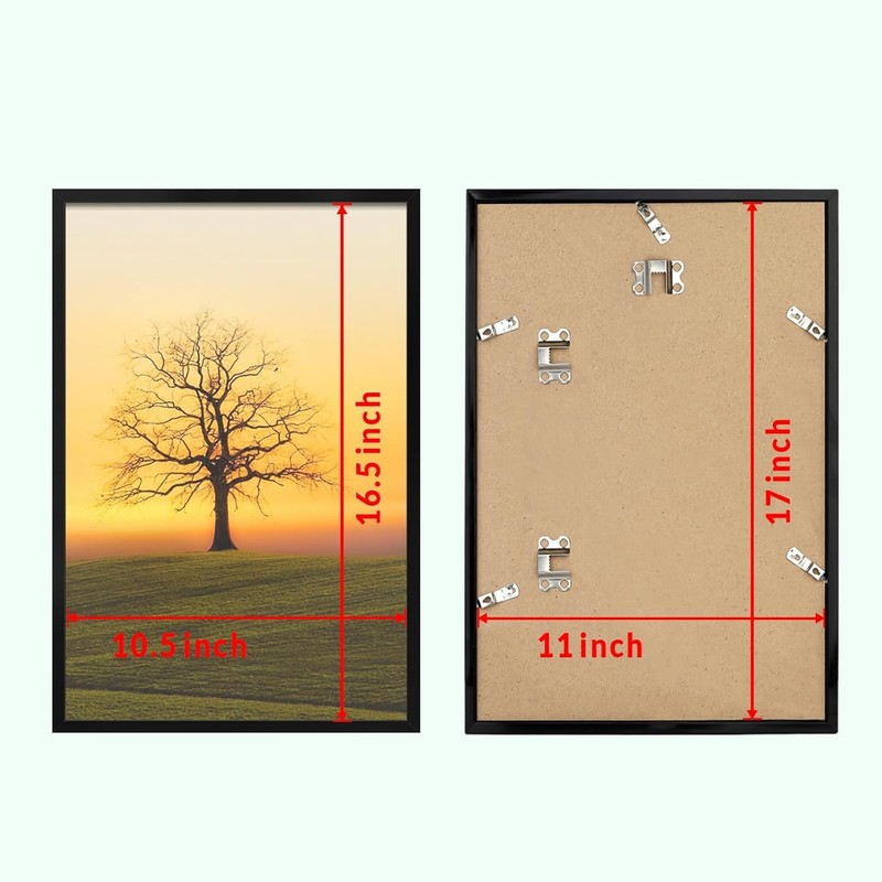 Durable PVC Picture Frame Shatterproof Plexiglass Wall Poster Display Decor gallery