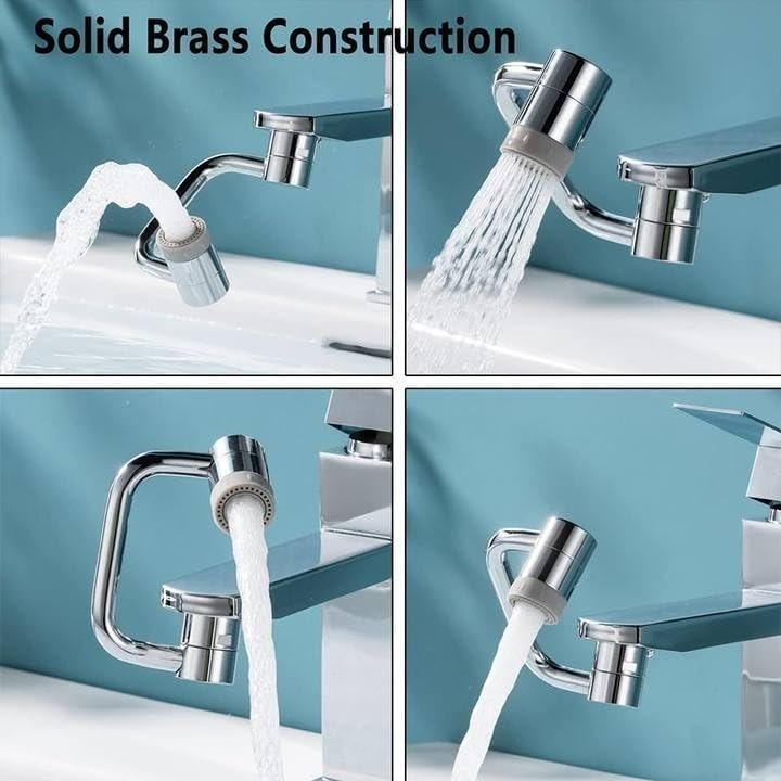 2-Mode Splash Faucet Extension – Rotatable Swivel Nozzle for Kitchen & Bathroom gallery