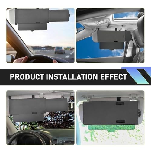 Car Sun Visor Extender, Expandable Anti-glare Polarized Visor with Sun Ray gallery