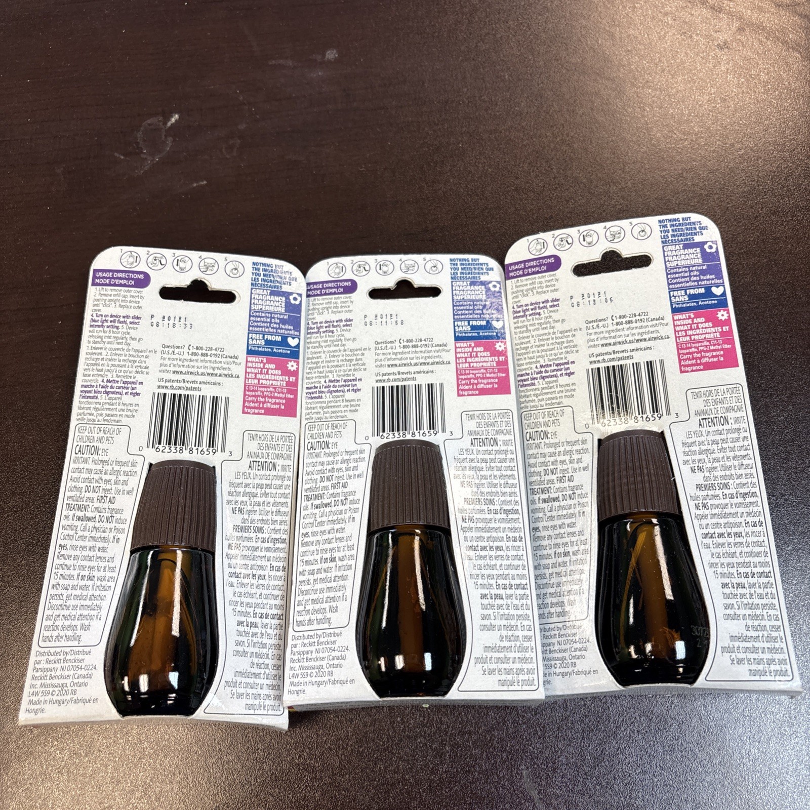 3 Pack Air Wick SWEET FRUIT & NUTMEG Essential Mist Limited Edition REFILLS gallery