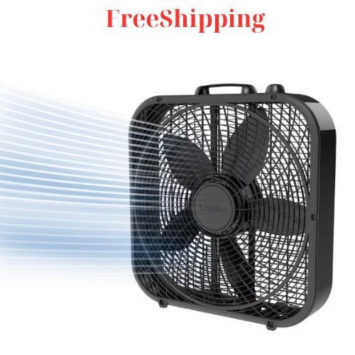 Lasko Cool Colors 20" 3-Speed Weather Resistant Box Fan, Black B20301 gallery