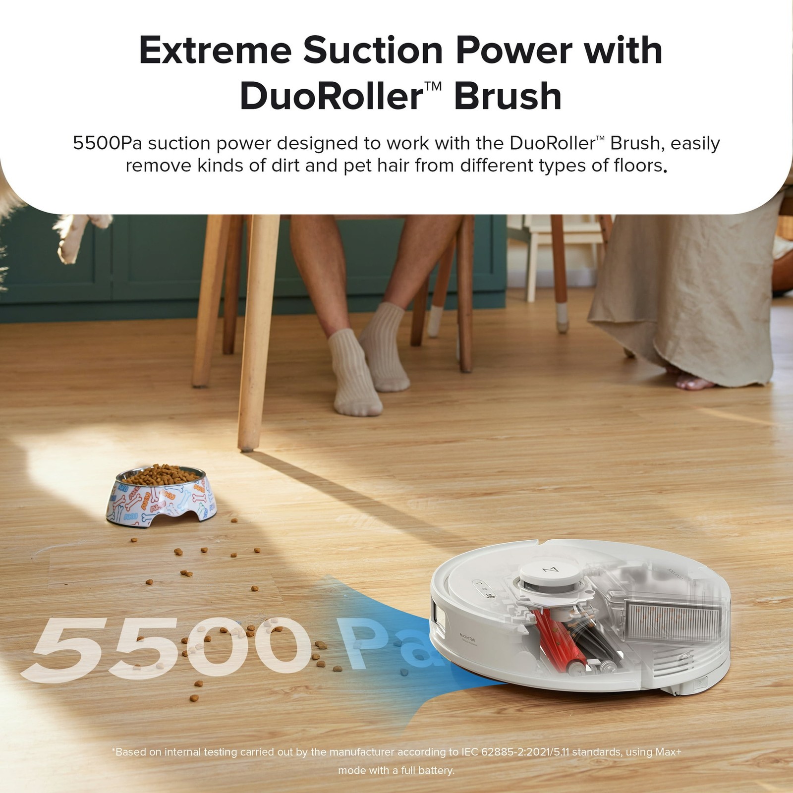 ROBOROCK Q8 MAX ROBOT VACUUM AND MOP WITH OBSTACLE AVOIDANCE, 5500PA - WHITE gallery