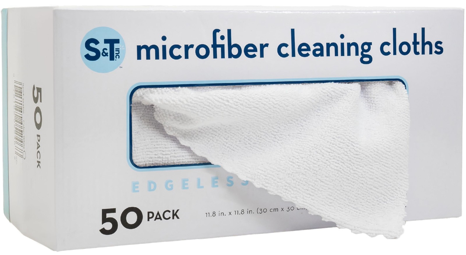 S&T INC 50 Pack Microfiber Cleaning Cloth with Box Bulk Towels for Home Reusable gallery