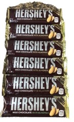 6 X Hershey’s Milk Chocolate With Almonds Bars 1.45 oz Each
