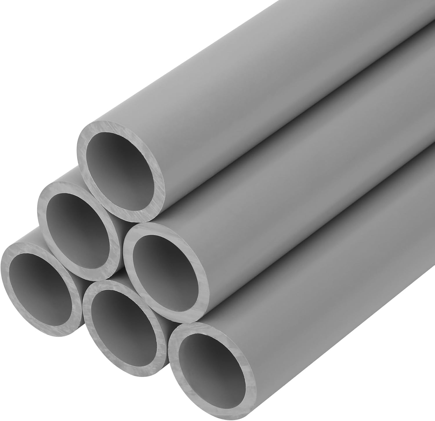 6Pcs 1/2 Inch Grey Electrical Conduit PVC Pipe 17" Long Sch40 PVC Rigid Tube rou gallery