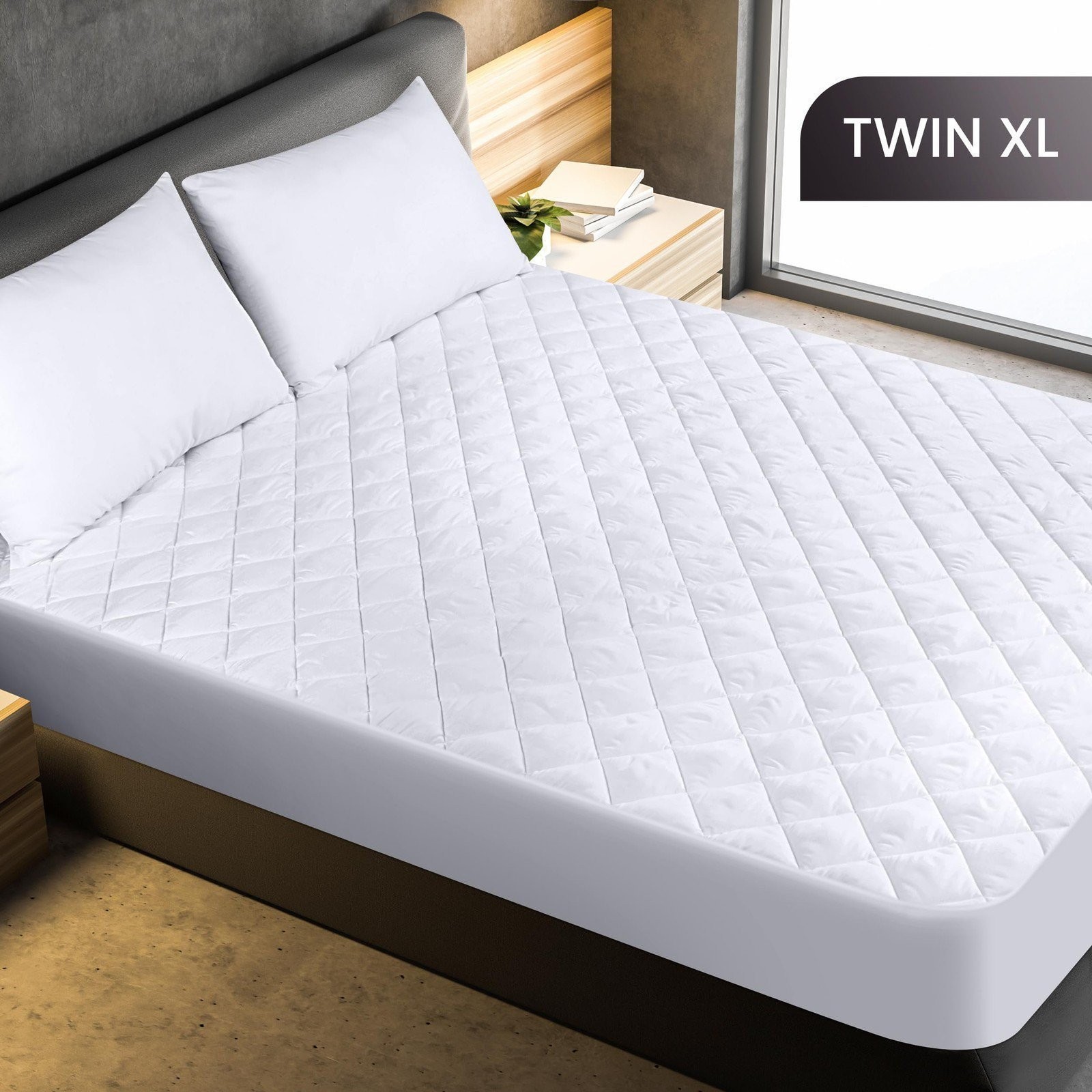Utopia Bedding Quilted Fitted Mattress Pad, Twin XL Size, Elastic Fitted... gallery