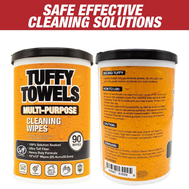 Tuffy Towels Multi-Purpose cleaning wipes, Citrus, 10 X 12 Inch, 90-Count gallery