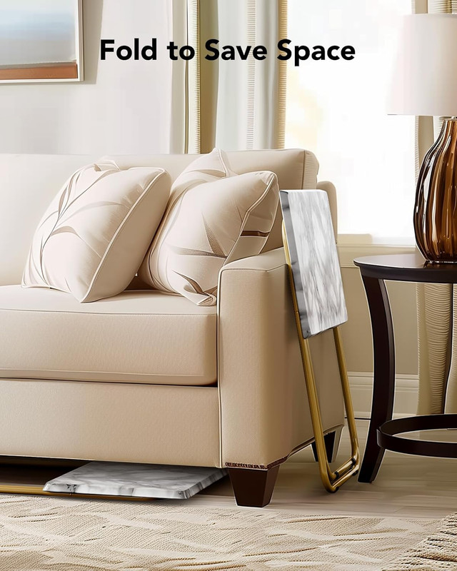 Folding TV Tray Table -Stable Tray Table with No Assembly Required, TV Dinner Tr gallery