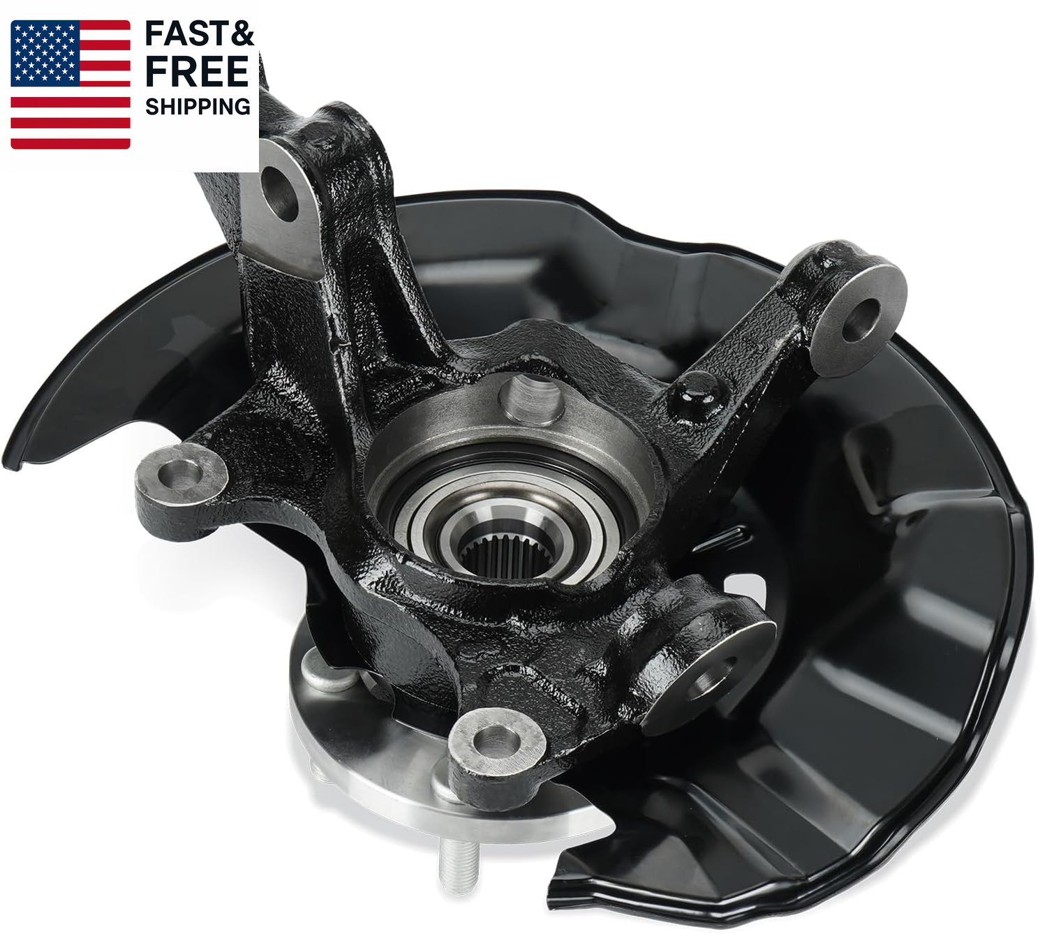 Front Right Side Steering Knuckle & Wheel Hub Toyota Corolla 2009-2013 1.8L 2.4L gallery