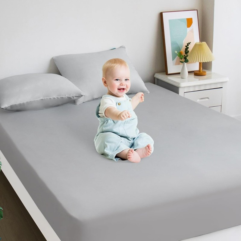 Queen Mattress Protector Waterproof Noiseless Mattress Cover Fits 14" Deep gallery