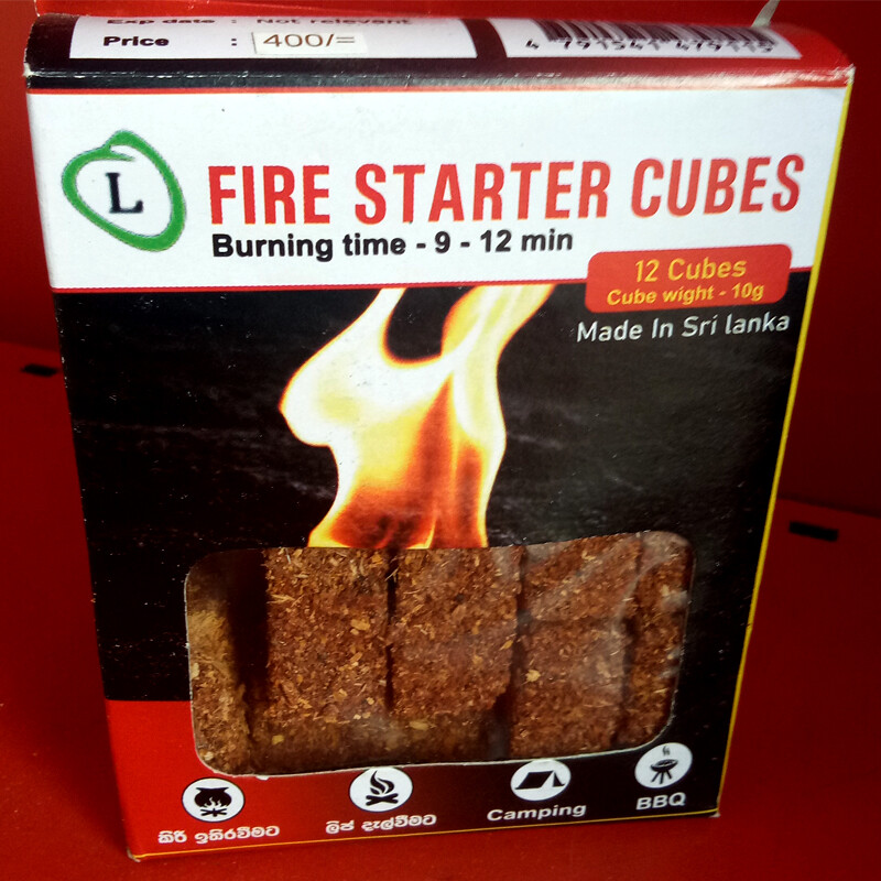 Charcoal Fire Starter Cubes Emergency Fireplace BBQ Grill wood dust and methanol gallery