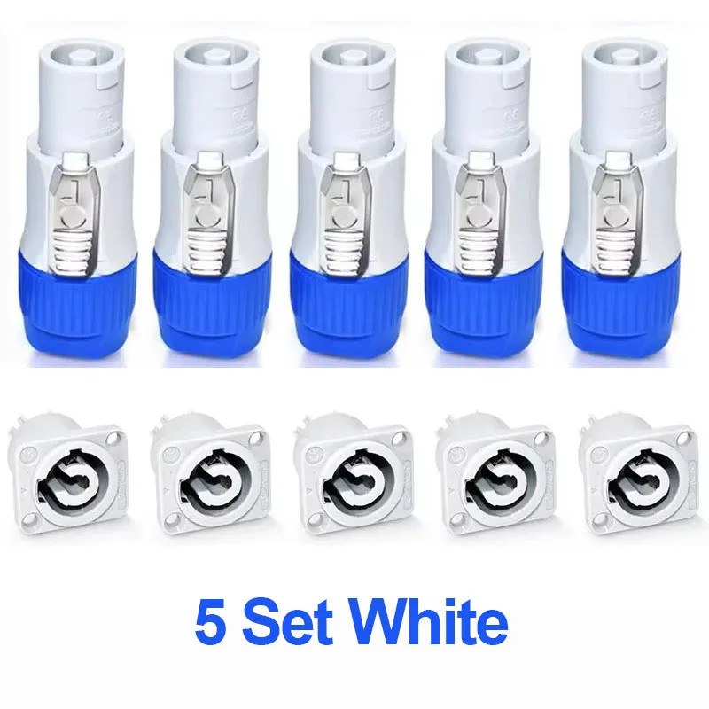 10Pcs 3Pin Powercon XLR Connector 20A Power Plug Power Socket Male Plug Socket X gallery