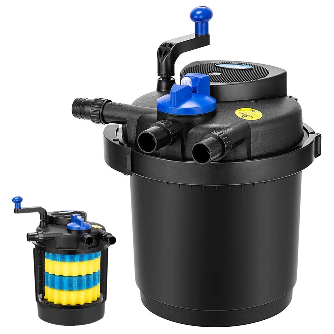 1600 Gal Pressurized Bio Pond Filter 13W UV Sterilizer Koi Fish Water ETL Listed gallery