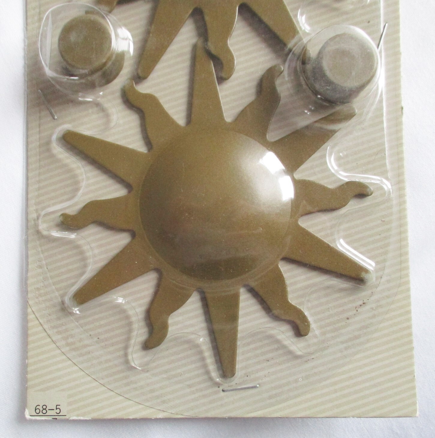 Vintage Window Dimensions Curtain Rod Metal Sun Ray Rosette Decoration Ornament gallery