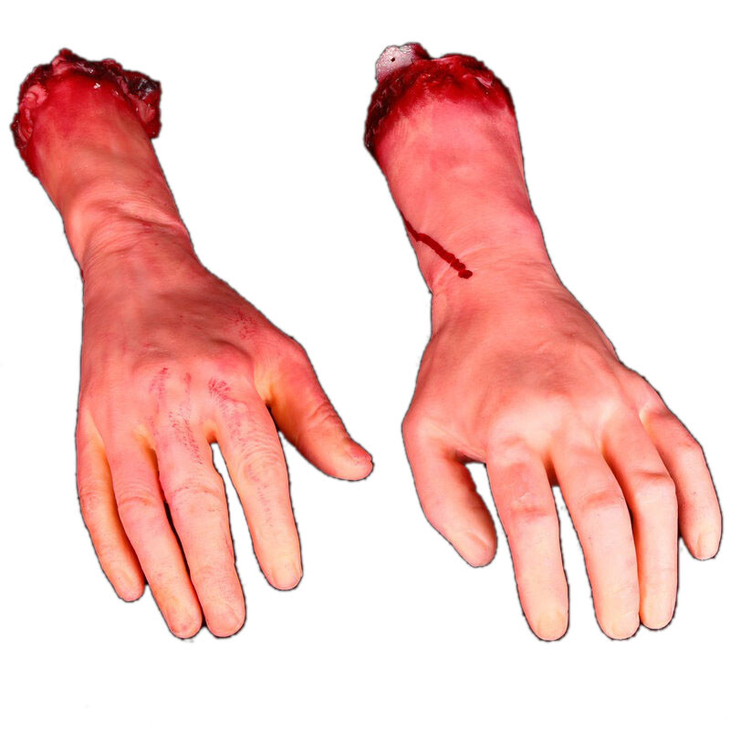 Halloween Decoration Blood Severed Limbs Hands Horror Chop Shop Prop Party gallery