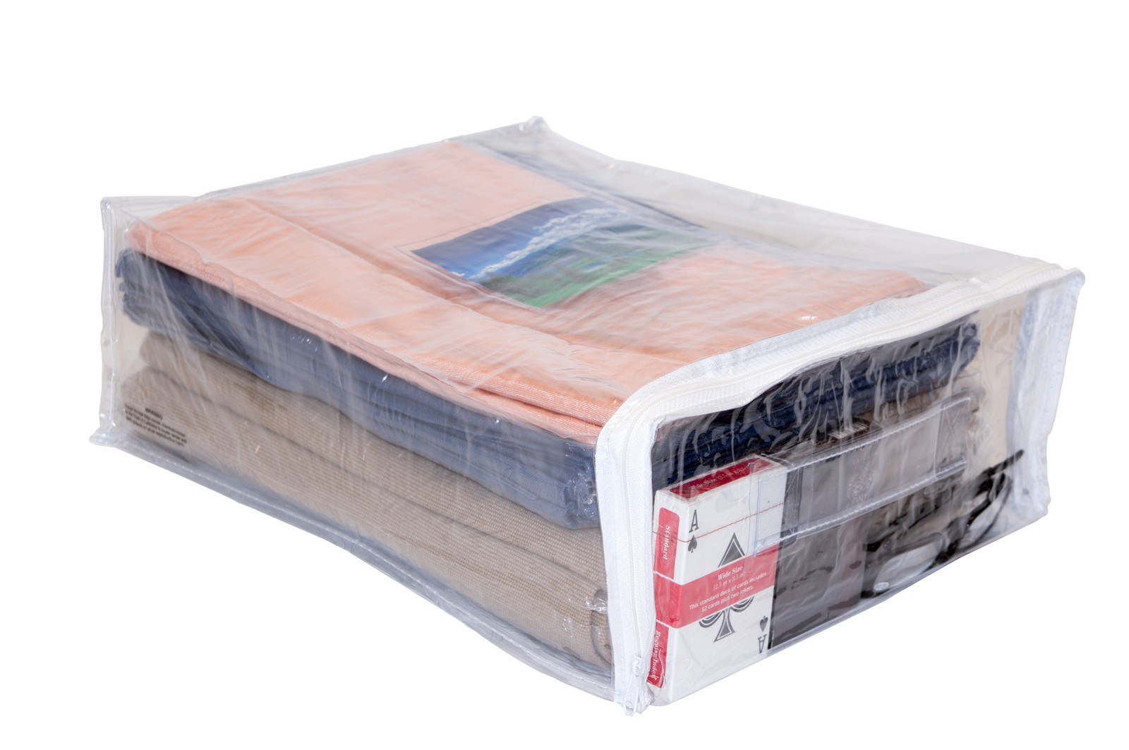 5-Pack Clear Vinyl Zippered Storage Bags 12 x 15 x 5 Inch gallery