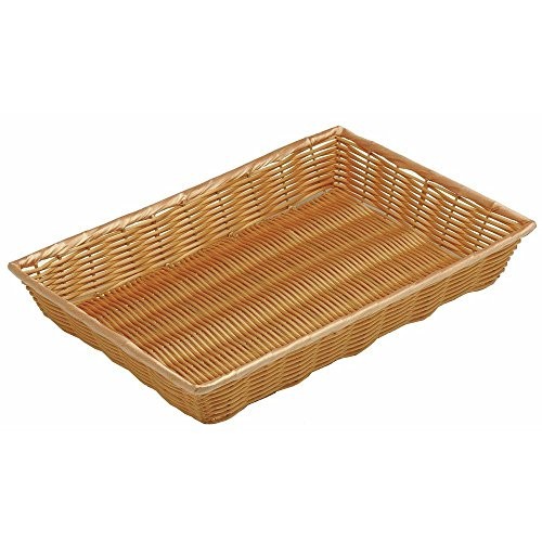 Natural Color Wicker Basket Rectangular - 18"L x 12"W x 2 1/2"H gallery