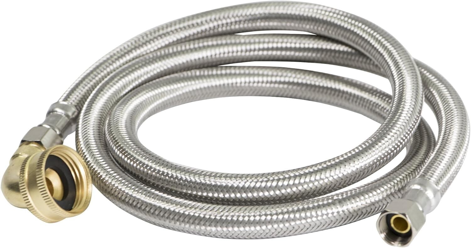 Everflow 72" Dishwasher Water Supply Line 3/8" Compression x 3/4" FHT gallery