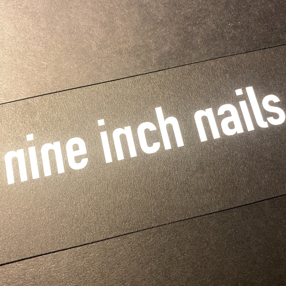 Vinyl Sticker - Nine Inch Nails the Downward Spiral Wordmark / Logo
