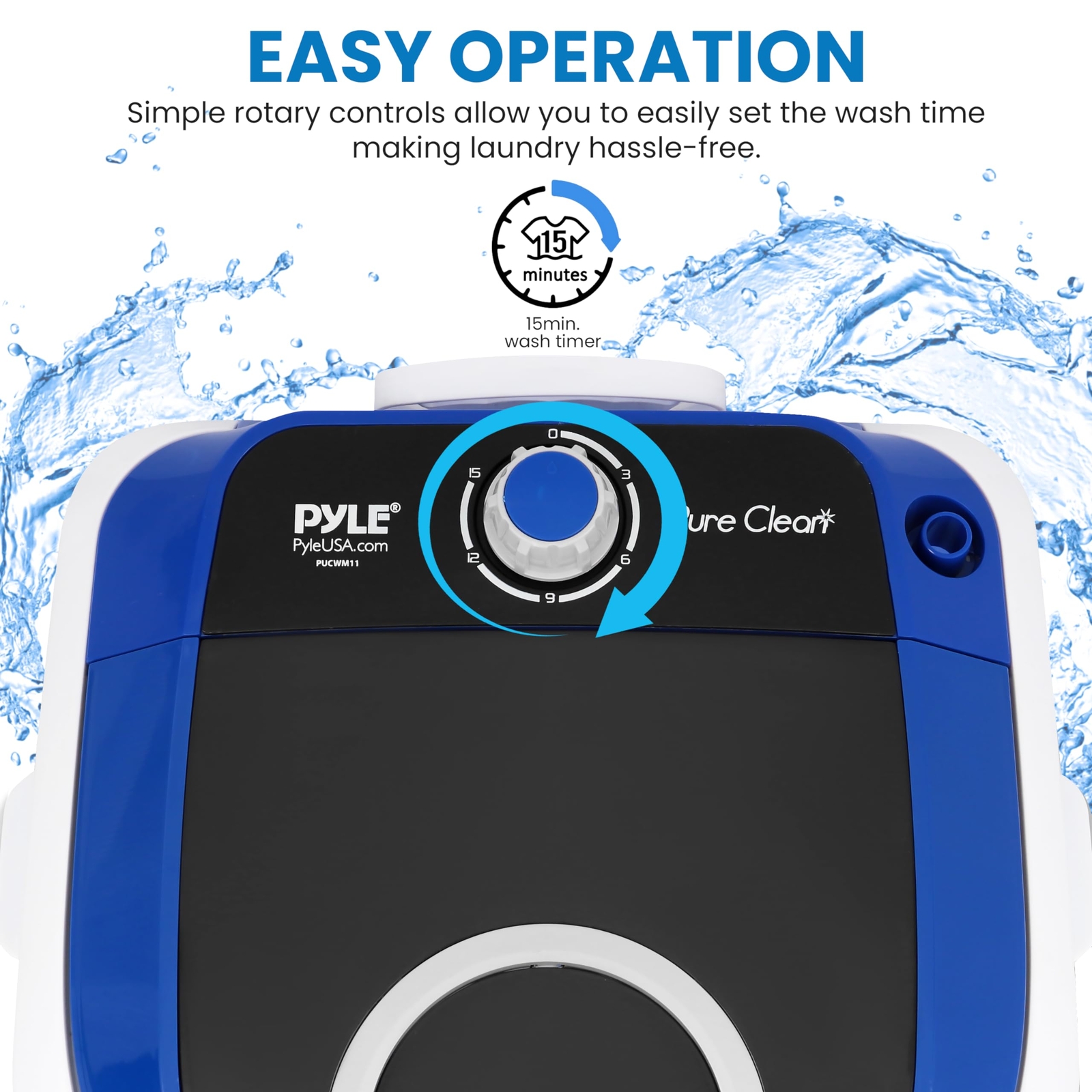 Pyle Upgraded Version Portable Washer Top Loader Portable Laundry ini Washing gallery