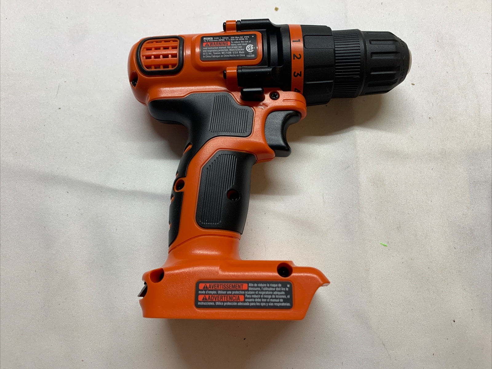 Black & Decker: LDX120 - 20V Max Lithium 3/8" Drill with Battery & Charger gallery