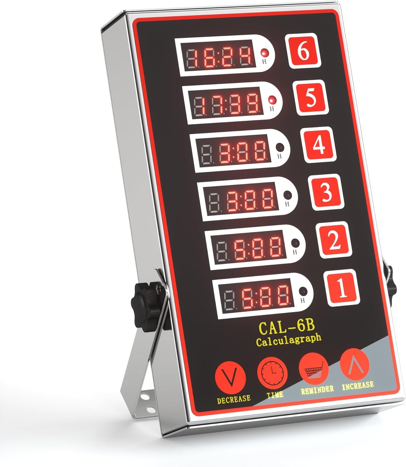 Commercial Kitchen Timer with 6 Channels, Professional LED Digital Timer for Coo gallery