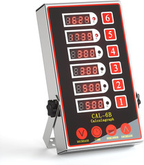 Commercial Kitchen Timer with 6 Channels, Professional LED Digital Timer for Coo