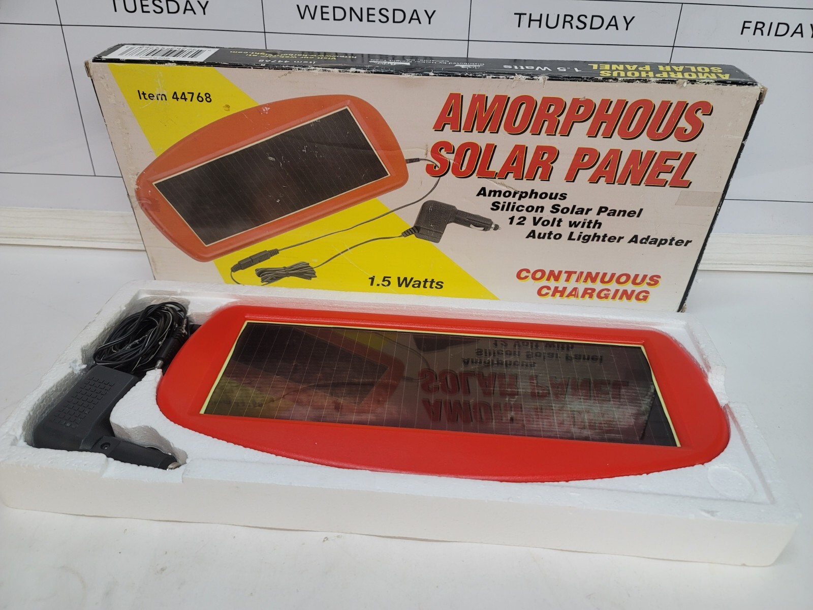Amorphous Solar Panel 1.5 Watt Trickle Charger 44768 gallery