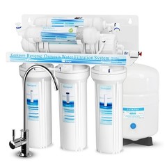 Geekpure 6-Stage Reverse Osmosis RO Drinking Water Filter 10 inch, White