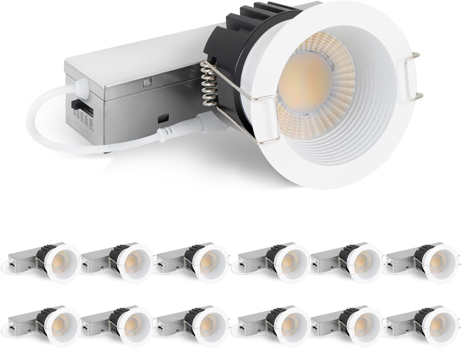 Adetu 2 Inch 5CCT Anti-Glare LED Downlight 12 Pack White gallery