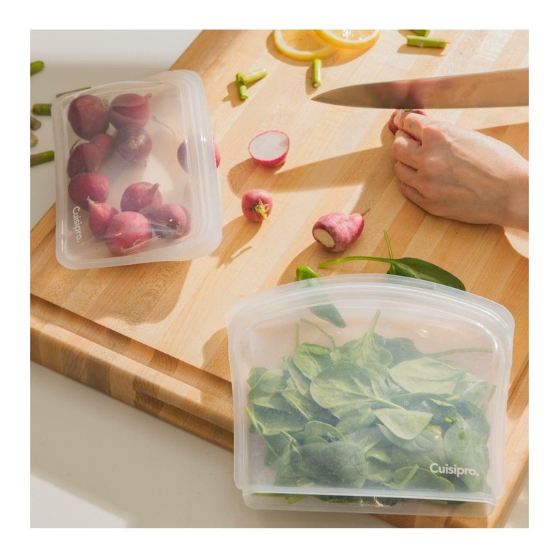 Cuisipro Silicone Seamless Reusable Bag 8 x 7-Inch 27 fl oz (Clear) gallery