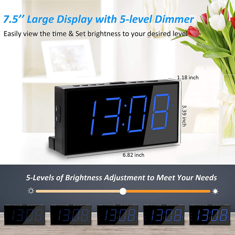 Extra Loud Alarm Clock Bed Shaker for Heavy Sleepers Hearing Impaired Deaf Teens gallery