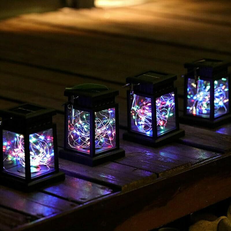 3Pack 30LED Solar Lantern Hanging Lights Yard Patio Garden Lamp Outdoor Decor US gallery