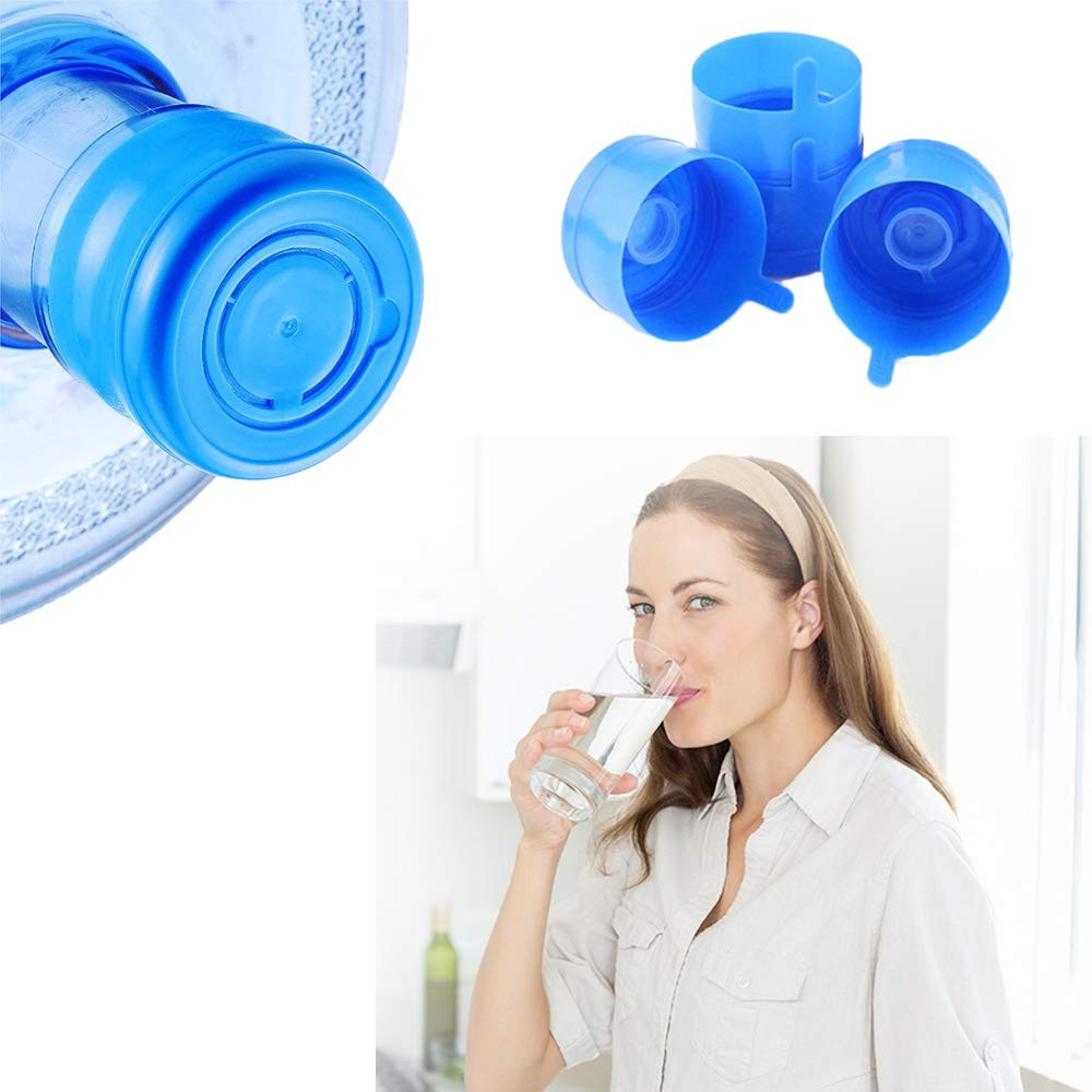 Zddaoole 30 Pack Non Spill Caps,Reusable 55mm 3 and 5 Gallon Water White gallery