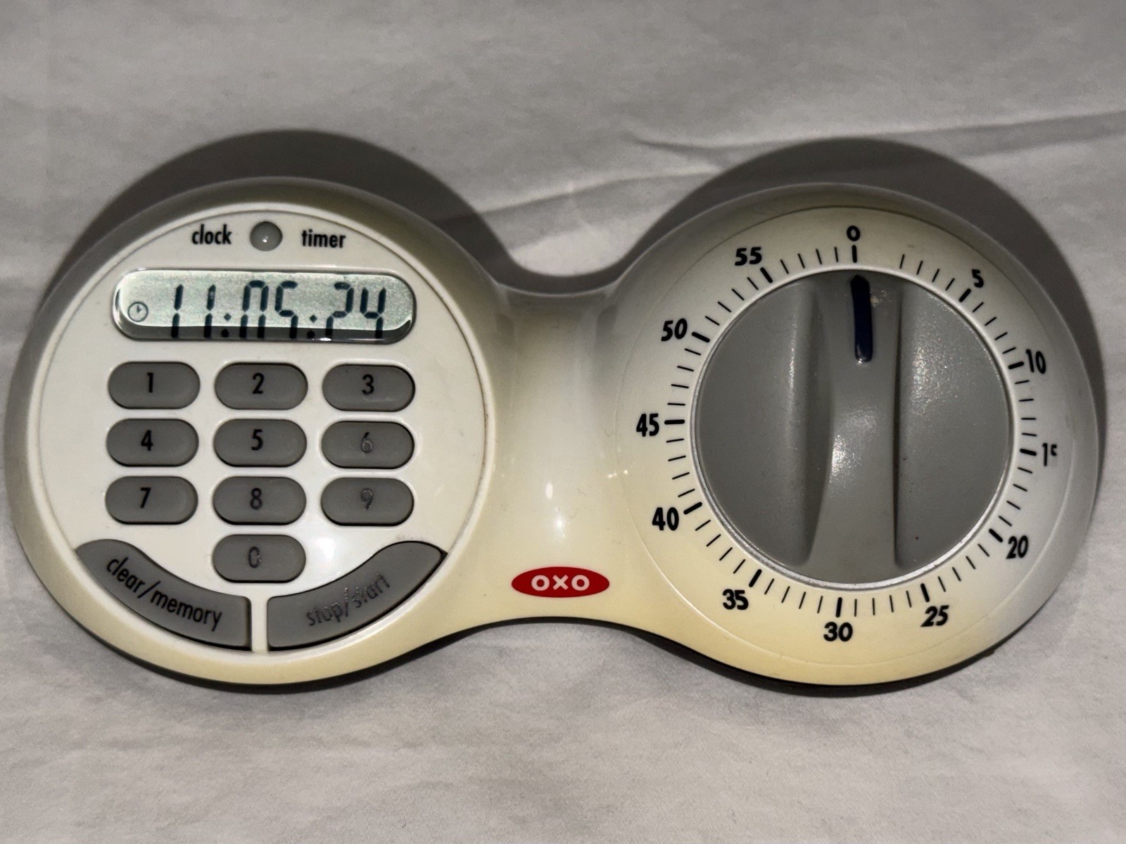 OXO Good Grips Times Squared Double Timer Blue Analog & Digital Tested Works gallery