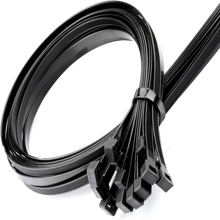 (36" INCH) 10 - 20 PACK BLACK CABLE ZIP TIES Heavy Duty UV Resistant Nylon 66 UL gallery