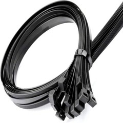 (36″ INCH) 10 – 20 PACK BLACK CABLE ZIP TIES Heavy Duty UV Resistant Nylon 66 UL